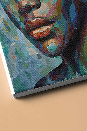 Sayılarla Boyama Seti Kasnaklı Renkli Yüz 6 50x65 Cm