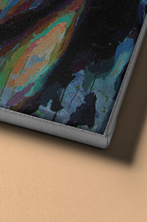 Sayılarla Boyama Seti Kasnaklı Renkli Yüz 6 50x65 Cm