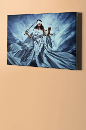 Sayılarla Boyama Seti Kasnaklı Adalet 2 40x50 Cm