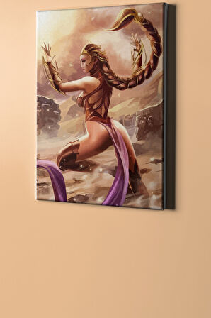 Sayılarla Boyama Seti Kasnaklı Güzel Savaşçı 60x75 Cm