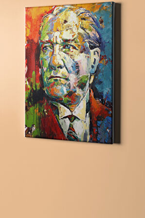 Sayılarla Boyama Seti Kasnaklı Renkli Atatürk 4 60x75 Cm
