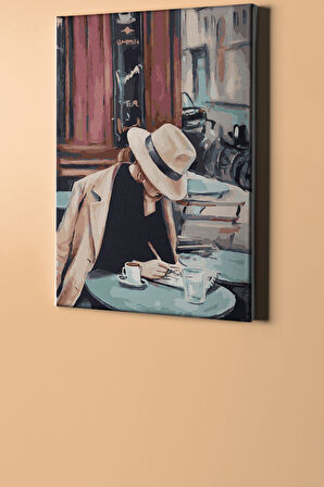 Sayılarla Boyama Seti Kasnaklı Yazar 40x50 Cm