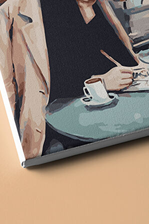 Sayılarla Boyama Seti Kasnaklı Yazar 60x75 Cm