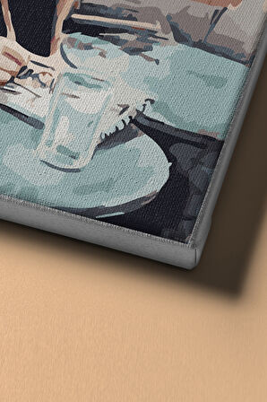 Sayılarla Boyama Seti Kasnaklı Yazar 60x75 Cm