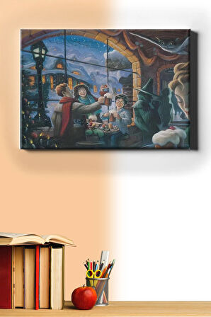 Sayılarla Boyama Seti Kasnaklı Harry Potter Ve Kış 50 X 65 Cm
