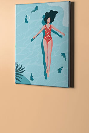 Sayılarla Boyama Seti Çerçeveli Kasnaklı Deniz Keyfi 40x50 Cm