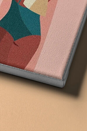 Sayılarla Boyama Seti Çerçeveli Kasnaklı Sörfçü Kadınlar 60x75 Cm