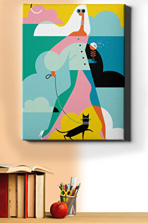 Sayılarla Boyama Seti Çerçeveli Kasnaklı Zengin Kız 40x50 Cm