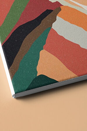 Sayılarla Boyama Seti Çerçeveli Kasnaklı Yalnız Dağ 2 60x75 Cm