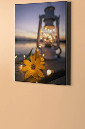 Sayılarla Boyama Seti Kasnaklı Çiçek ve Fener 60 X 75 cm