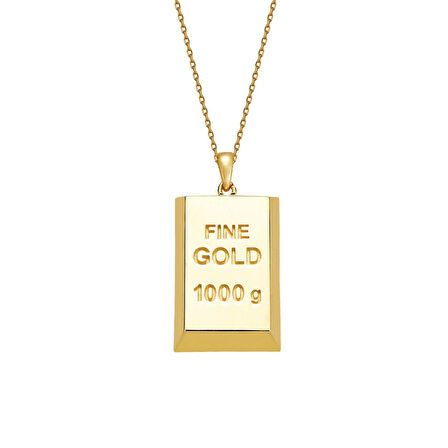 Külçe Altın Kolye 14 Ayar