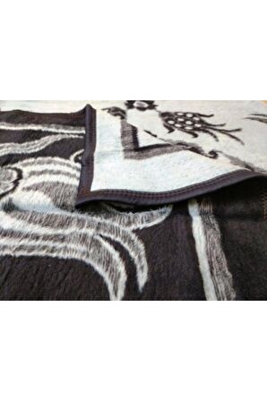 Tek Kişilik Lüks Peluş Uşak Battaniyesi, 2.4kg,