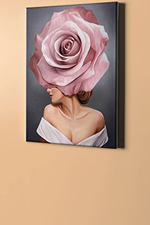 Asil Gül Renkli Sayılarla Boyama Seti Kasnaklı 40x50 Cm