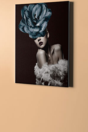 Mavi Cazibe Renkli Sayılarla Boyama Seti Kasnaklı 40x50 Cm