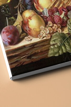 Meyve Sepeti Sayılarla Boyama Seti Kasnaklı 60x75