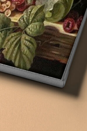 Meyve Sepeti Sayılarla Boyama Seti Kasnaklı 60x75