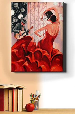 Sayılarla Boyama Seti Kasnaklı Çingene Dansı 40x50 Cm