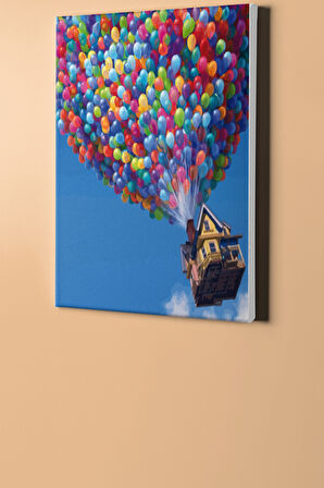 Uçan Ev Sayılarla Boyama Seti Kasnaklı 40x50 Cm