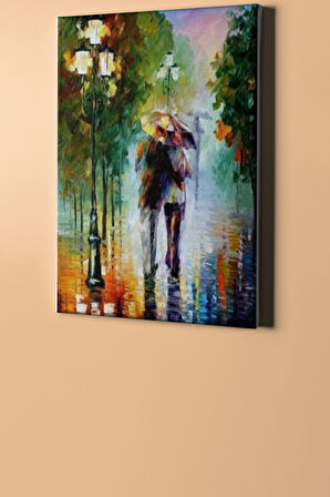 Kasımda Aşk Başkadır Sayılarla Boyama Seti Kasnaklı 40x50 Cm