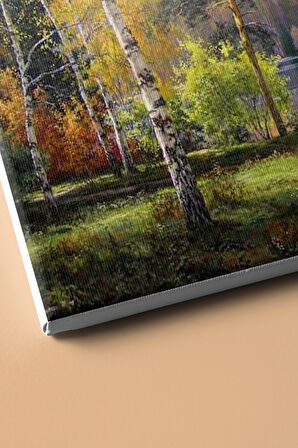 Göl Manzarası 2 Sayılarla Boyama Seti Kasnaklı 60*75