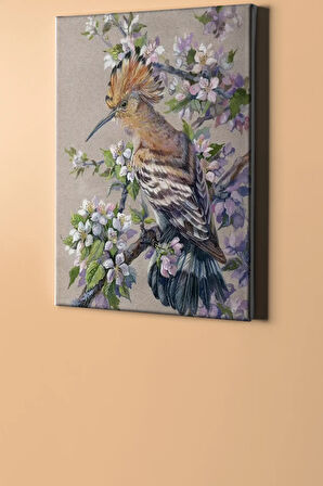 Bahar Ve Kuş Sayılarla Boyama Seti Kasnaklı 40x50 Cm