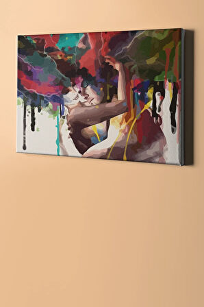 Renkli Anlar Sayılarla Boyama Seti Kasnaklı 60x75