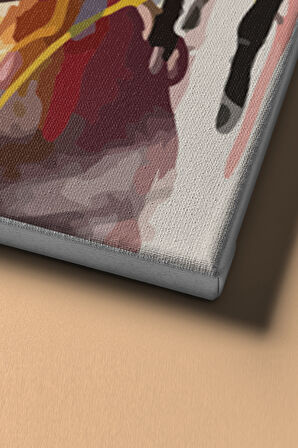 Renkli Anlar Sayılarla Boyama Seti Kasnaklı 60x75