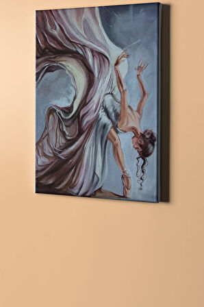 Kuğu Balerin Sayılarla Boyama Seti Kasnaklı 40x50 Cm