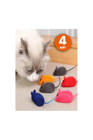 40 Adet Kedi Eğitim Oyun Faresi – Sesli Kedi Oyuncağı, Eğitim Ve Uyarıcı Mouse, Cat Toy
