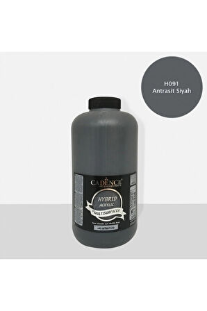H-091 Hibrit Multisurface Akrilik Boya 2000 ml H091 Antrasit Siyah