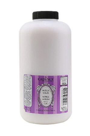 Su Bazlı Akrilik Parlak Vernik 2000 Ml