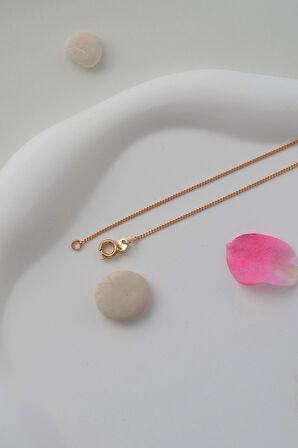 Rose Gold Renkli Rodyum Zincir Uç İçin Kolye Zinciri Rose Gold