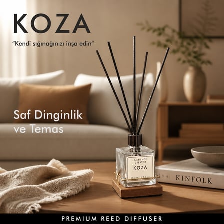 AKS - KOZA REED DIFFUSER / ODA KOKUSU (50 ML) - Alkolsüz özel formül