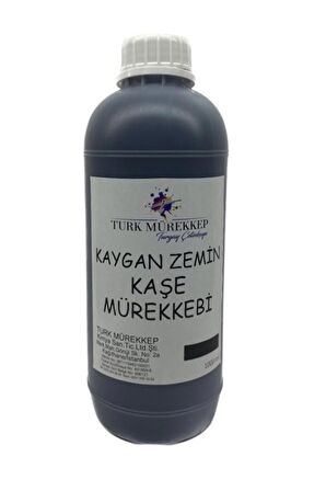 Kaygan Zemin Kaşe Mürekkebi Siyah 1000 Ml.