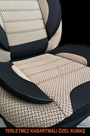 UNİVERSAL KZY ECO Jakar Bej Seat Leon 1999-2006 Uyumlu Oto Koltuk Kılıfı