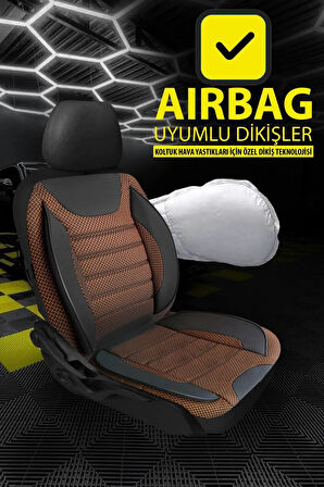 UNİVERSAL KZY ECO Jakar BRONZ Dacia Solenzo Uyumlu Oto Koltuk Kılıfı