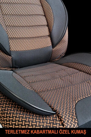 UNİVERSAL KZY ECO Jakar BRONZ Honda Jazz 2002-2007 Uyumlu Oto Koltuk Kılıfı