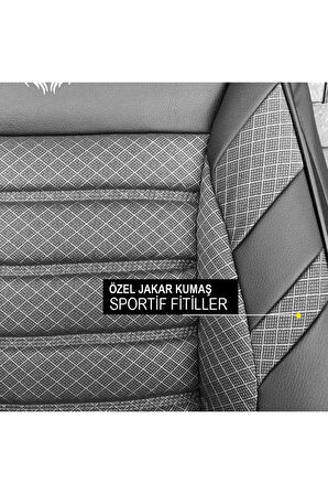 KZY King Jakar SİYAH  Seat Leon 1999-2006 Uyumlu Oto Koltuk Kılıfı