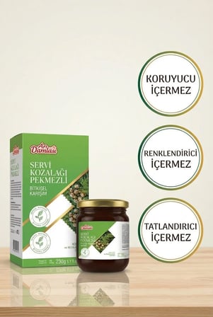Arı Damlası 2'li Macun Setleri –Servi Kozalağı Pekmezli/Zencefil İçerikli Macun