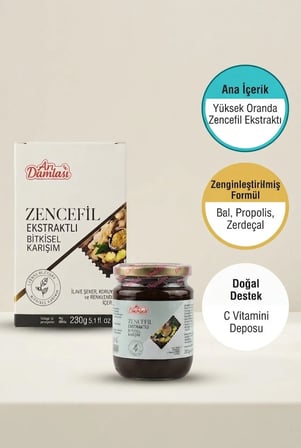Arı Damlası 2'li Macun Setleri –Servi Kozalağı Pekmezli/Zencefil İçerikli Macun