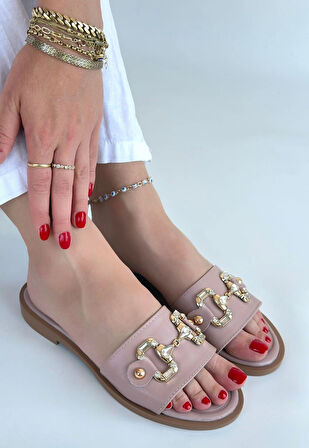 Toha Pudra Cilt Tokalı Terlik