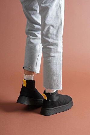 Cuen Siyah Süet Bot