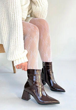 Mosy Bordo Rugan Topuklu Bot