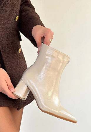 Mosy Bej Rugan Topuklu Bot