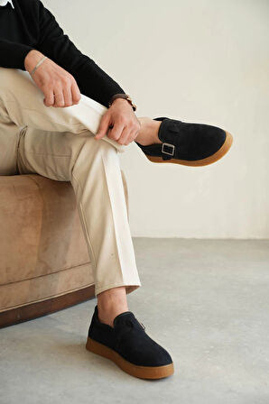 KB-KX1 Kuback Lacivert Kahve Taban Kürklü Günlük Erkek Ayakkabı