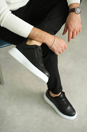 KB-B2 Kuback Siyah Cilt Günlük Erkek Ayakkabı