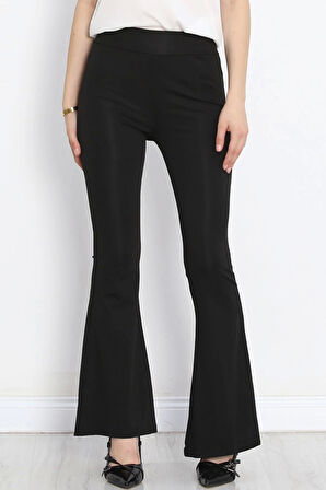 KAZAX Büyük Beden İspanyol Paça Tayt Siyah - 20204.1098.