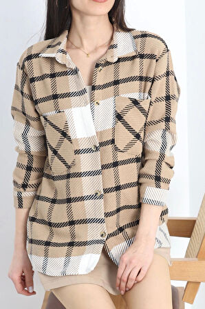 Çift Cep Oduncu Gömlek Siyahsütlü - 20905.1874.