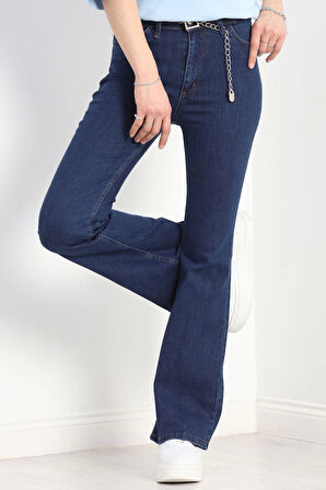 İspanyol Paça Kot Pantolon Koyumavi1 - 30069.1831.