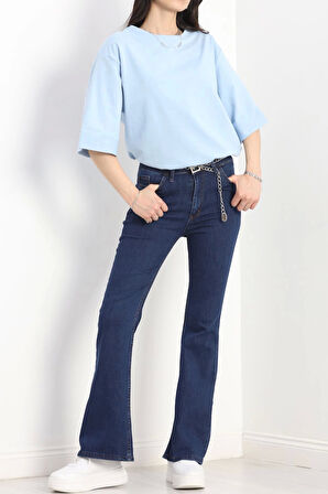 İspanyol Paça Kot Pantolon Koyumavi1 - 30069.1831.